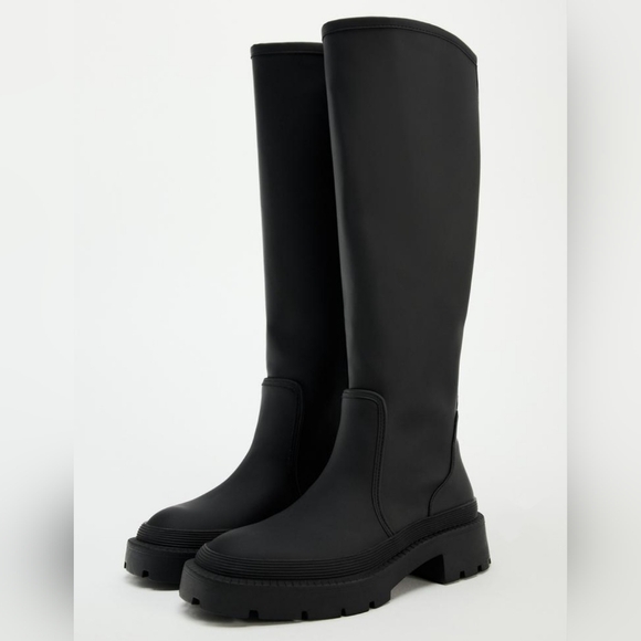 Zara Shoes - ZARA Rubber Knee High RainBoots